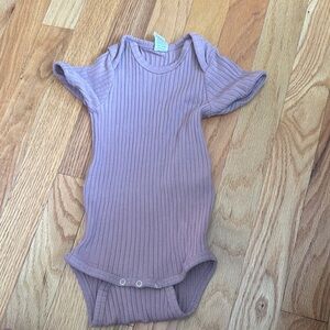 Kate Quinn Ribbed Lavender Bodysuit